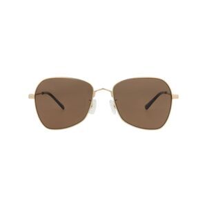 McQ Alexander McQueen Square-Frame Metal Sunglasses Gold Unisex-Adult